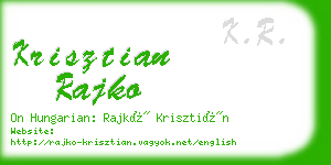 krisztian rajko business card